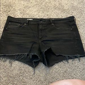 Gap black denim shorts